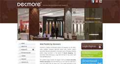Desktop Screenshot of decmorepanels.com